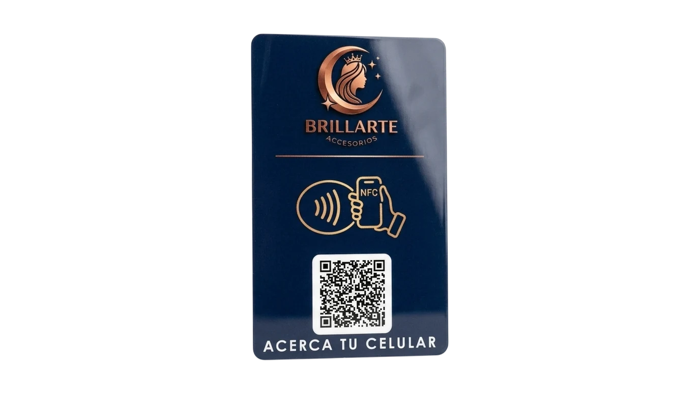 Tarjeta NFC personalizada de Brillarte Accesorios