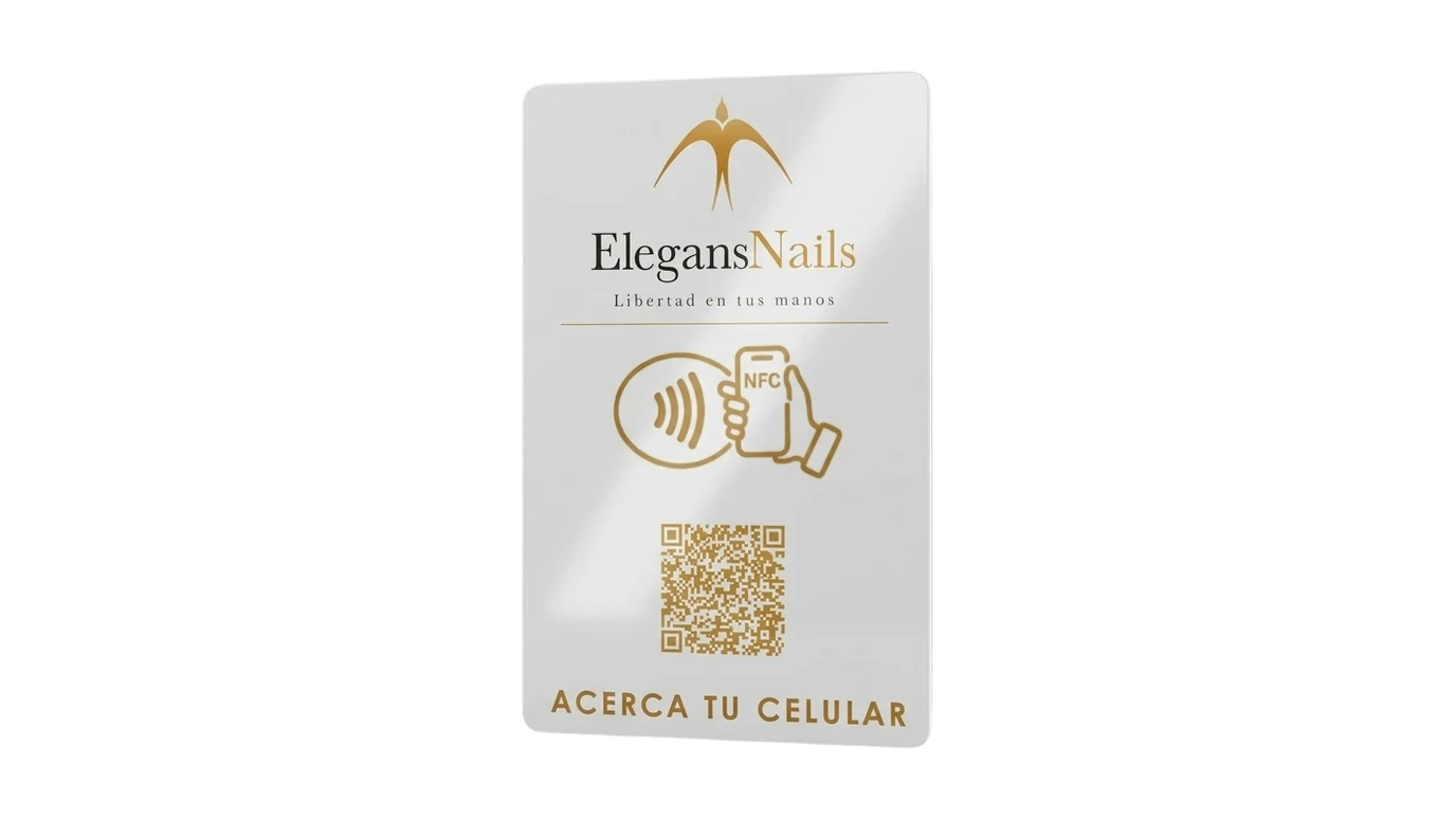 Tarjeta NFC personalizada de ElegansNails